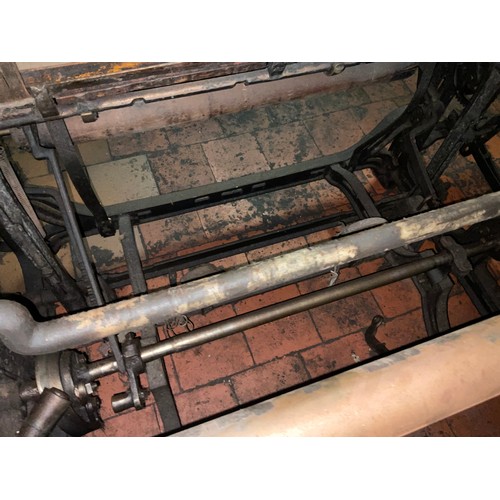 60 - A Yorkshire cross-bar weaving loom, 147cm high x 215cm wide x 110cm deep.

***Please note this lot i... 