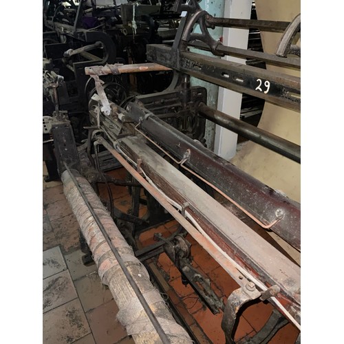 61 - A Yorkshire cross-bar weaving loom, 150cm high x 291cm wide x 102cm deep.

***Please note this lot i... 