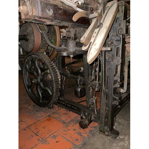 67 - A Lancashire weaving loom, 129cm high x 228cm wide x 124cm deep.

***Please note this lot is located... 