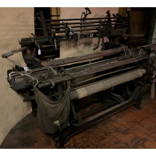 68 - A Yorkshire cross-bar weaving loom, 149cm high x 218cm wide x 103cm deep.

***Please note this lot i... 