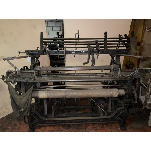 68 - A Yorkshire cross-bar weaving loom, 149cm high x 218cm wide x 103cm deep.

***Please note this lot i... 