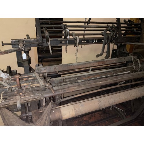 68 - A Yorkshire cross-bar weaving loom, 149cm high x 218cm wide x 103cm deep.

***Please note this lot i... 