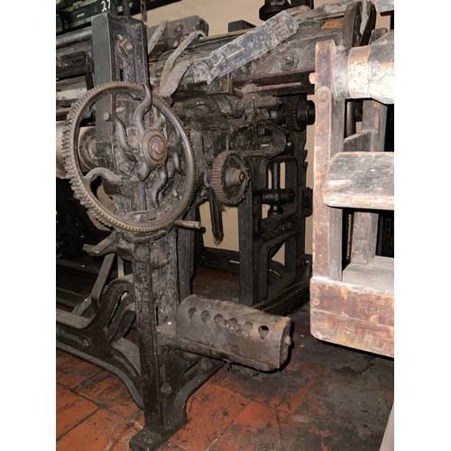 68 - A Yorkshire cross-bar weaving loom, 149cm high x 218cm wide x 103cm deep.

***Please note this lot i... 