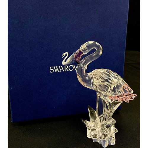 70 - Swarovski crystal Flamingo model, 15cm high, boxed