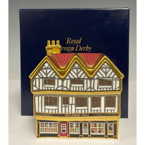 5197 - A Royal Crown Derby miniature model, Mulberry Hall Shop, specially commissioned by Mulberry Hall of ... 