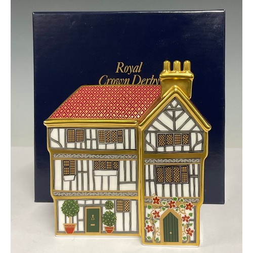 5197 - A Royal Crown Derby miniature model, Mulberry Hall Shop, specially commissioned by Mulberry Hall of ... 