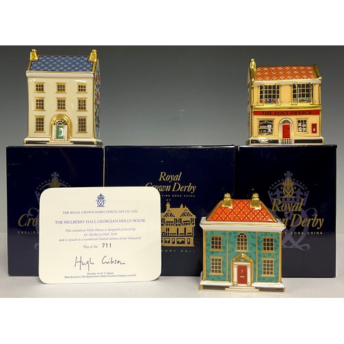 5200 - A Royal Crown Derby miniature model, The Mulberry Hall Georgian Dolls House, exclusively designed fo... 