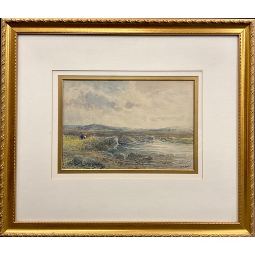 573 - William Henry Hall (British, 1812-1880), Capel Curig, Wales, signed, watercolour, 20cm x 29cm.