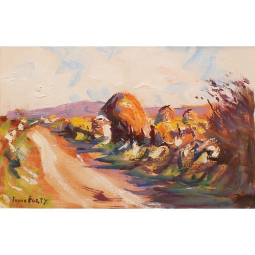 594 - Frank Forty (1902-1996) 
The Wee Road, Dunfanaghy 
signed, dated Sept 1967 to verso, oil on canvas, ... 