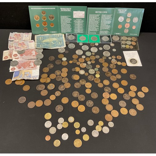 655 - Coins and tokens - George III and later pennies, half pennies, etc mostly Victorian and later, worn,... 