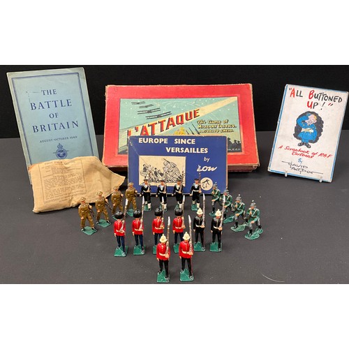 672 - Toys & Games - H P G & sons Ltd L'Attaque military tactics international series game,  painted cast ... 