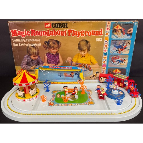 6001 - Corgi - 853 Magic Roundabout Playground, with See-Saw, Carousel, figures and accessories, boxed; 851... 