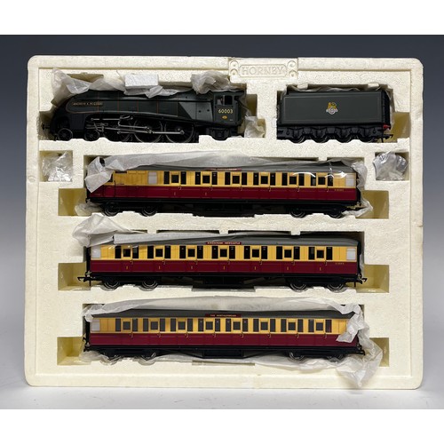 6203 - Hornby Model Railways - R2435 'The Northumbrian' locomotive and coach train pack boxed set, comprisi... 