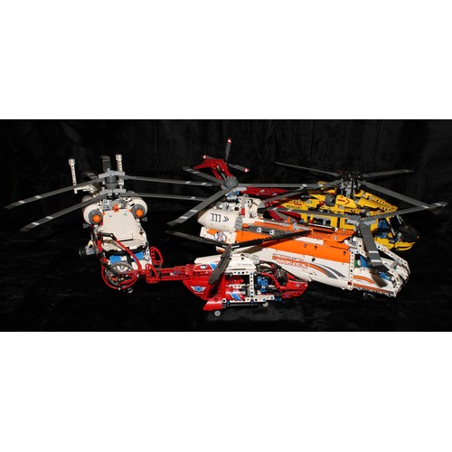 6522 - Lego - Technic, 9396 Helicopter, unboxed;  42052B Heavy Lift Helicopter, unboxed; 42052 Heavy Lift H... 