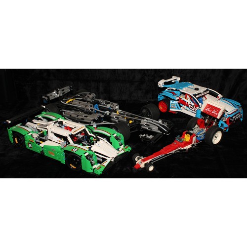 6519 - Lego - Technic, 8458 Silver Champion, unboxed; 42039 24 Hours Race Car, unboxed; 42077 Rally Car, un... 