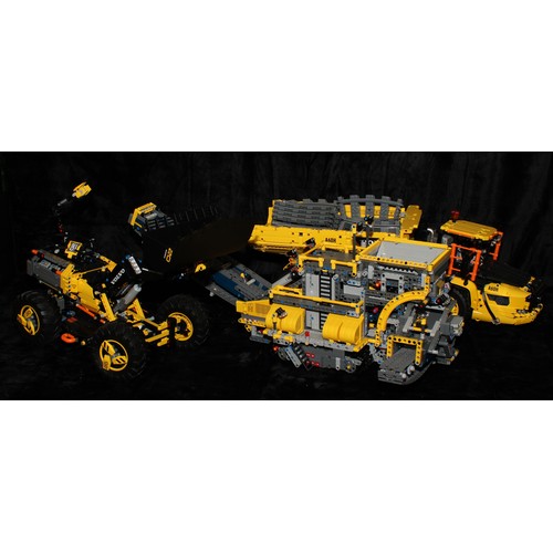 6514 - Lego - Technic, 42114 6X6 Volvo Articulated Hauler, unboxed; 42055 Mobile Aggregate Processing Plant... 