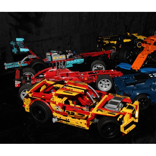 6501 - Lego - Racers, 8146 Nitro Muscle, unboxed; Technic, 42039 24 Hour Race Car; 8445 Formula 1 Racer, 42... 