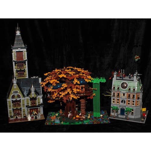 6499 - Lego - Marvel, 76218 Sanctum Sanctorum, unboxed; Ideas, 21318 Tree House, unboxed; Icons, 10273 Haun... 