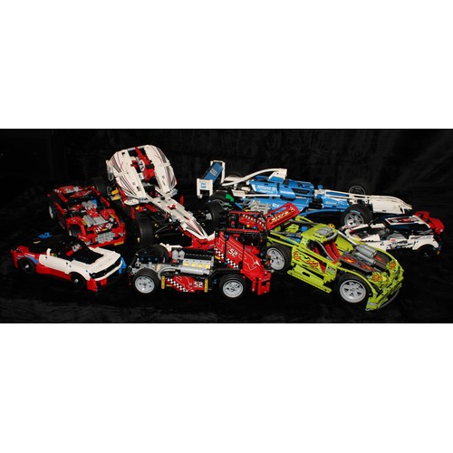 6502 - Lego - Racers, 8461 Williams F1 Racer, unboxed; 8649 Nitro Menace, unboxed; Technic, 42000 Grand Pri... 