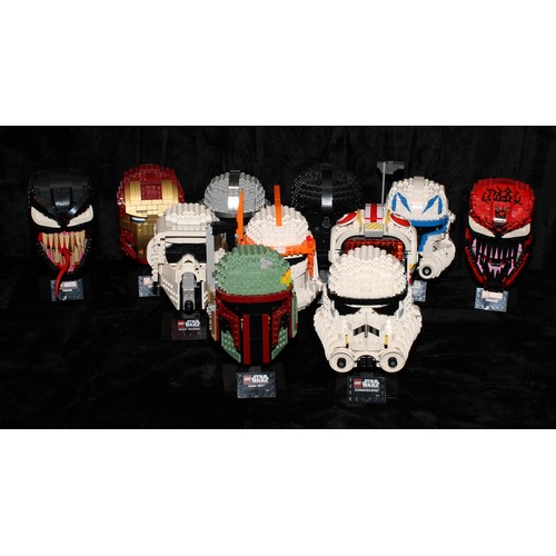 6503 - Lego - Star Wars Helmets Collection, 75304 Darth Vader; 75276 Storm Trooper; 75349 Captain Rex; 7532... 