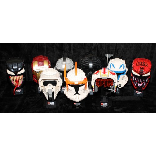 6503 - Lego - Star Wars Helmets Collection, 75304 Darth Vader; 75276 Storm Trooper; 75349 Captain Rex; 7532... 