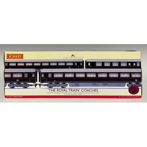 6284 - Hornby Model Railways - R4197 'The Royal Train' Coaches coach pack boxed set, comprising two Royal H... 