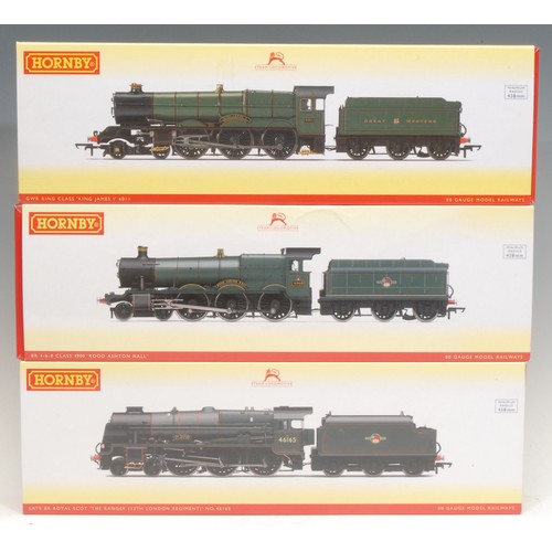 6267 - Hornby Model Railways - R3205 BR 4-6-0 Class 4900 'Rood Ashton Hall' locomotive, 00 gauge, boxed and... 