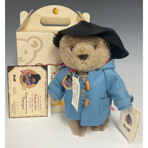 6388 - Steiff (Germany) EAN 662010 Paddington Bear, Happy Anniversary Paddington, Danbury Mint exclusive fo... 