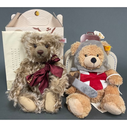 6389 - Steiff (Germany) EAN 662676 The Million Hugs replica teddy bear, copper brown, 1907 - 2007, trademar... 