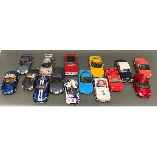 6028 - Model Cars - Burago, Lamborghini Countach 1988, 1/18 scale; Chevrolet Corvette C5 1997, 1/18; Jaguar... 