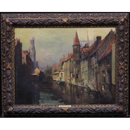 345 - Anthony de Brie (1855–1921)
Bruges,
signed and dated 1913, oil on canvas, 69cm x 89cm