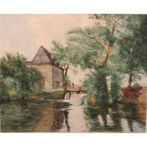 439 - William Tatton Winter RBA (1855-1928)  a triplet, The Cloisters, West Gate, and The Water Mill, Stur... 