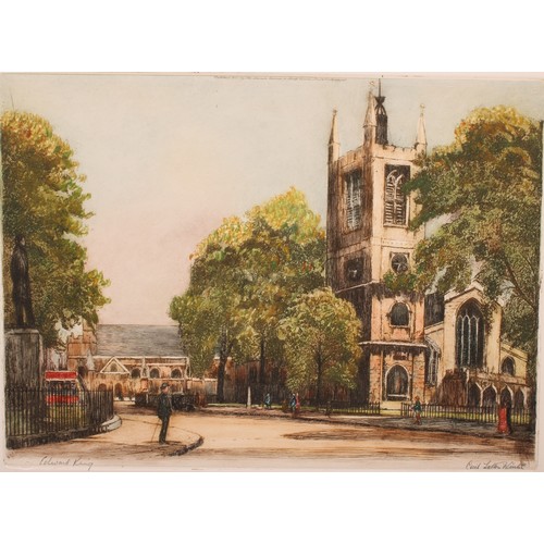 446 - Cecil Tatton Winter (1895-1954), after Edward King (1862-1951), a pair, St Margaret's Chapel Westmin... 