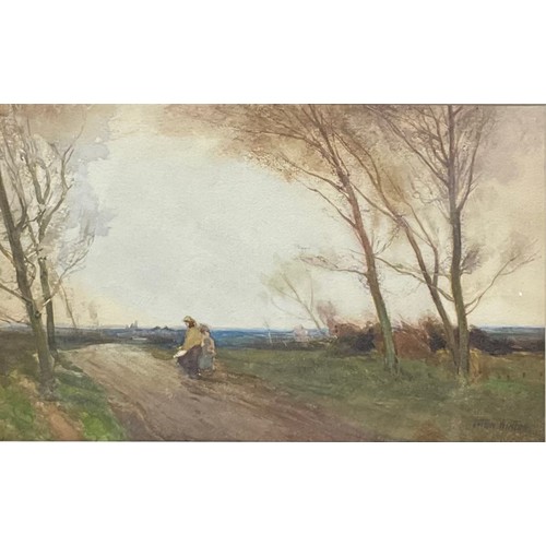 399 - William Tatton Winter, RBA, (1855-1928)
Twilight
signed, watercolour, 22cm x 35.5cm

(Inscription ve... 