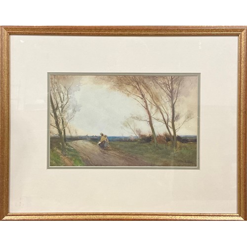 399 - William Tatton Winter, RBA, (1855-1928), 
‘Twilight’ 
signed, watercolour, 22cm x 35.5cm.

(Inscript... 