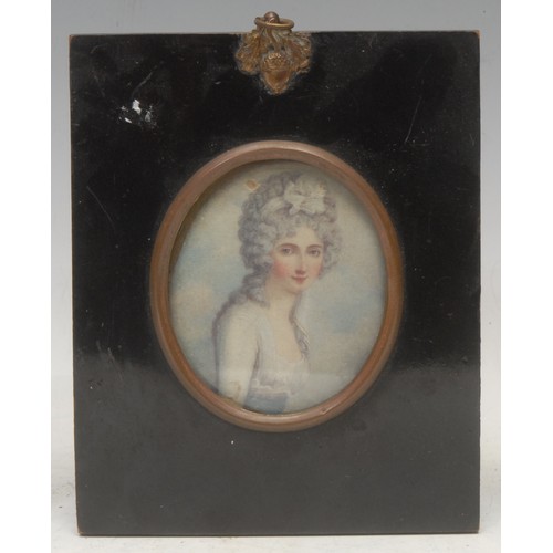 1406 - After Richard Cosway (early 20th century), a portrait miniature, Catherine Rebecca Gray, Lady Manner... 