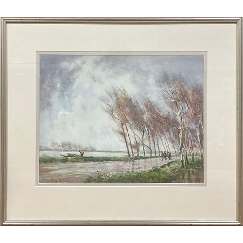 403 - William Tatton Winter, RBA, (1855-1928)
The Avenue, Longpre 
signed, dated 1913’ watercolour, 39cm x... 