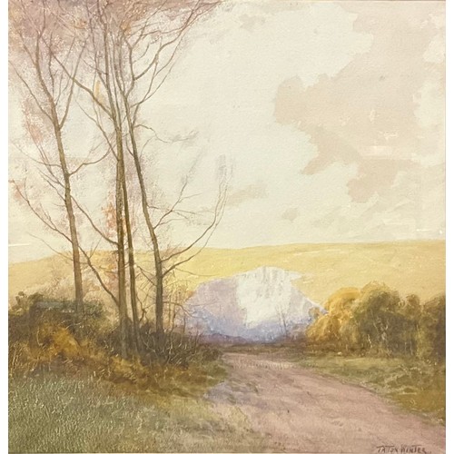 408 - William Tatton Winter, RBA, (1855-1928)
Quarry On The South Downs
signed, watercolour, 36.6cm x 35.5... 