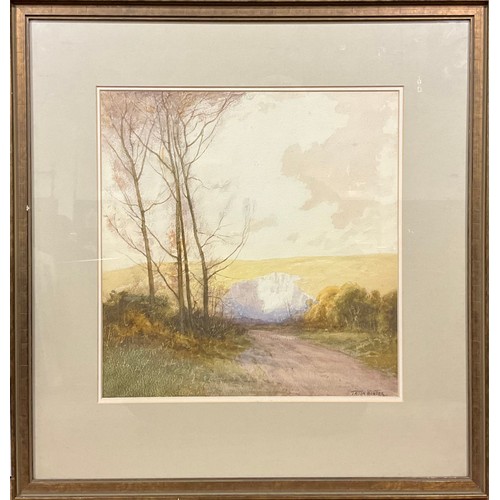 408 - William Tatton Winter, RBA, (1855-1928)
Quarry On The South Downs
signed, watercolour, 36.6cm x 35.5... 