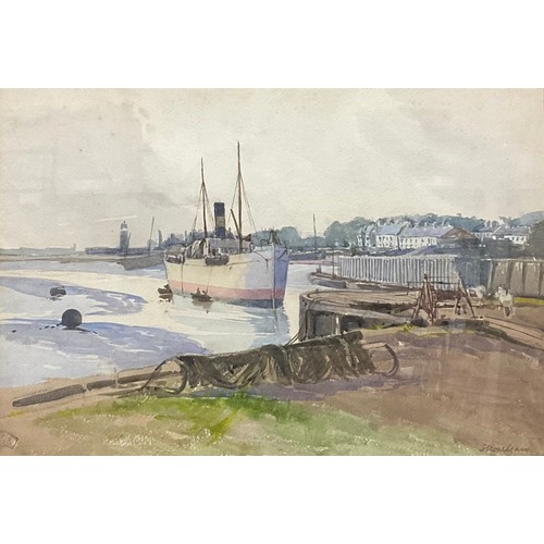 410 - William Tatton Winter, RBA, (1855-1928)
Shoreham, Sussex
artist’s monogram lower left, watercolour, ... 