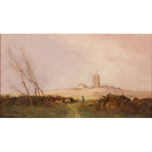 411 - William Tatton Winter, RBA, (1855-1928)
Mill on Reigate Heath
signed, watercolour, 24cm x 42.5cm