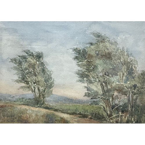 426 - William Tatton Winter, R.B.A., (1855 - 1928), A similar pair, Wind-swept Country Road, and Across th... 