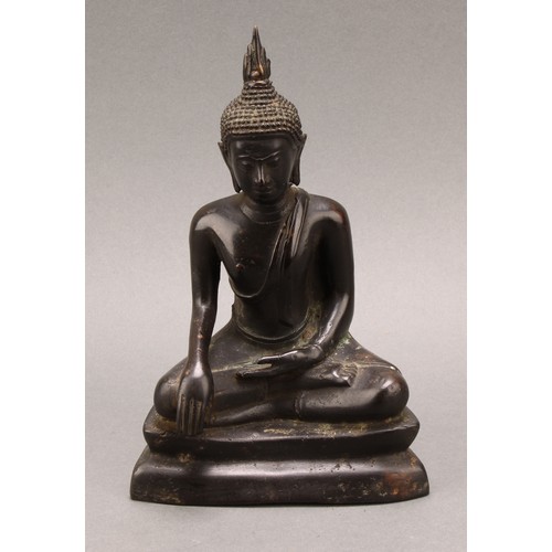 1314 - Chinese/Burmese School (early 20th century), a bronze Buddha, seated in meditation, 20cm high