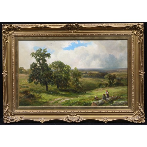 450 - George Turner (1841-1910) 
Gathering Kindling, near Cole Orton, Leicestershire
signed, dated 1889 to... 