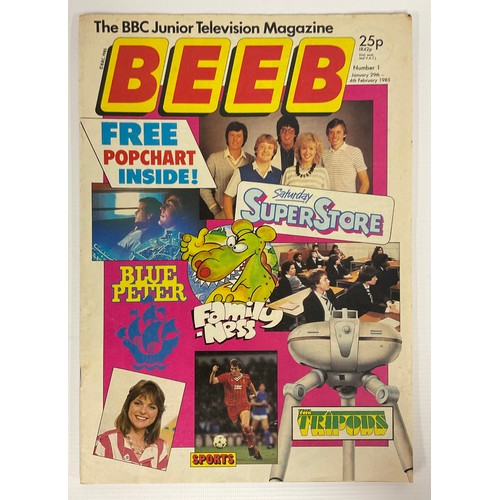 6435 - Collectables - Beeb magazine, Number 1, January 29th-4th February 1985, published by the BBC, 30cm x... 