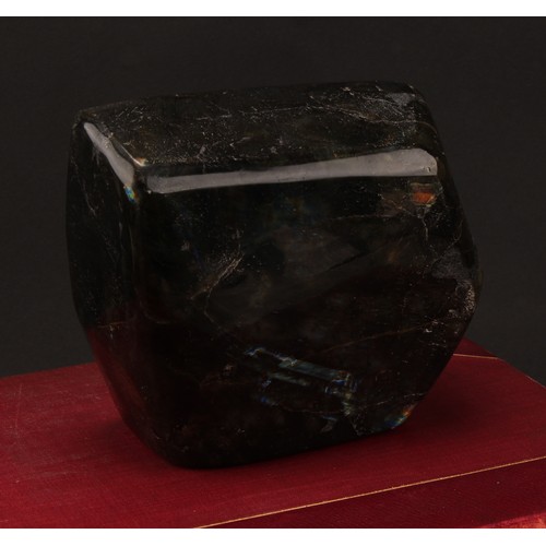 1959 - Geology and Mineralogy - a Labradorite specimen, 14.5cm x 15.5cm x 7.5cm, 3kg