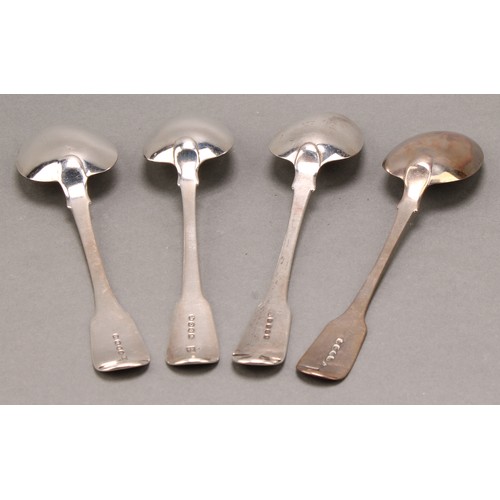 804 - A George IV silver tablespoon, 22cm long, John Hawkins, London 1822; others, William Chawner II, Lon... 