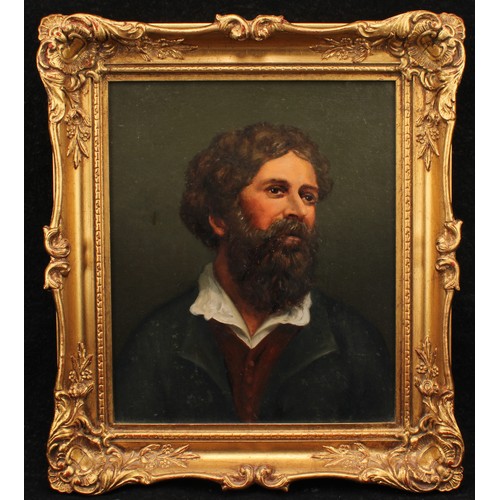 526 - Continental School (19th century), Portrait of a Bearded Gentleman, oil on canvas, 29cm x 24cm