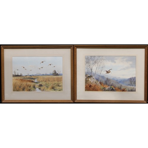 378 - John Cyril Harrison (1898-1985) 
A pair, Straight Over, Partridges, and Over The Valley, Woodcock, 
... 