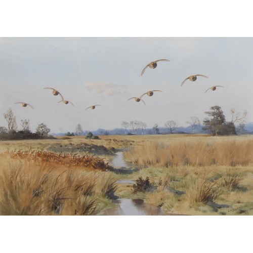 378 - John Cyril Harrison (1898-1985) 
A pair, Straight Over, Partridges, and Over The Valley, Woodcock, 
... 